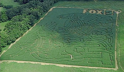 Uncle Shuck's Corn Maze, 2003, in Dawsonville, Georgia