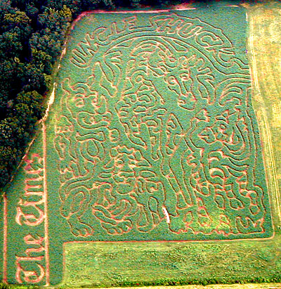 Uncle Shuck's Corn Maze, 2005, in Dawsonville, Georgia