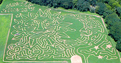 Uncle Shuck's 2007 Corn Maze in Dawsonville, Georgia