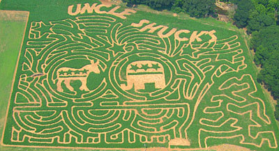 Uncle Shuck's 2008 Corn Maze in Dawsonville, Georgia