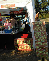 Great festival foods at Pick Your Own Pumpkins at Uncle Shucks Pumpkin Patch and Corn Maze, Alpharetta, Georgia, North East of Atlanta near Gainesville and Alpharetta.